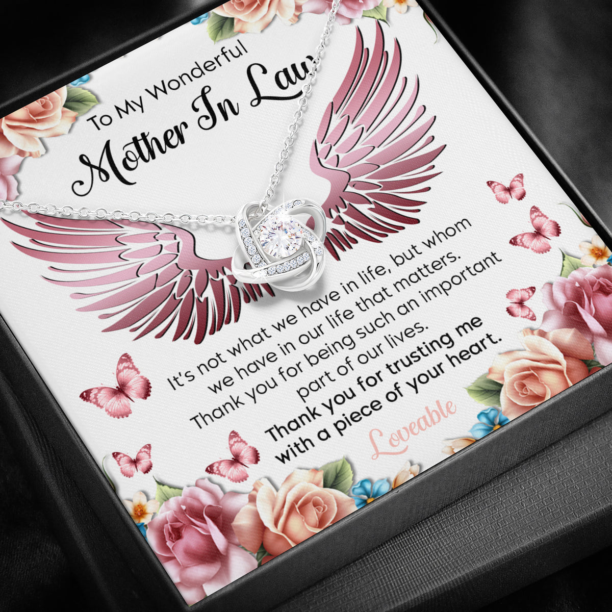 white gold my mother in law necklace