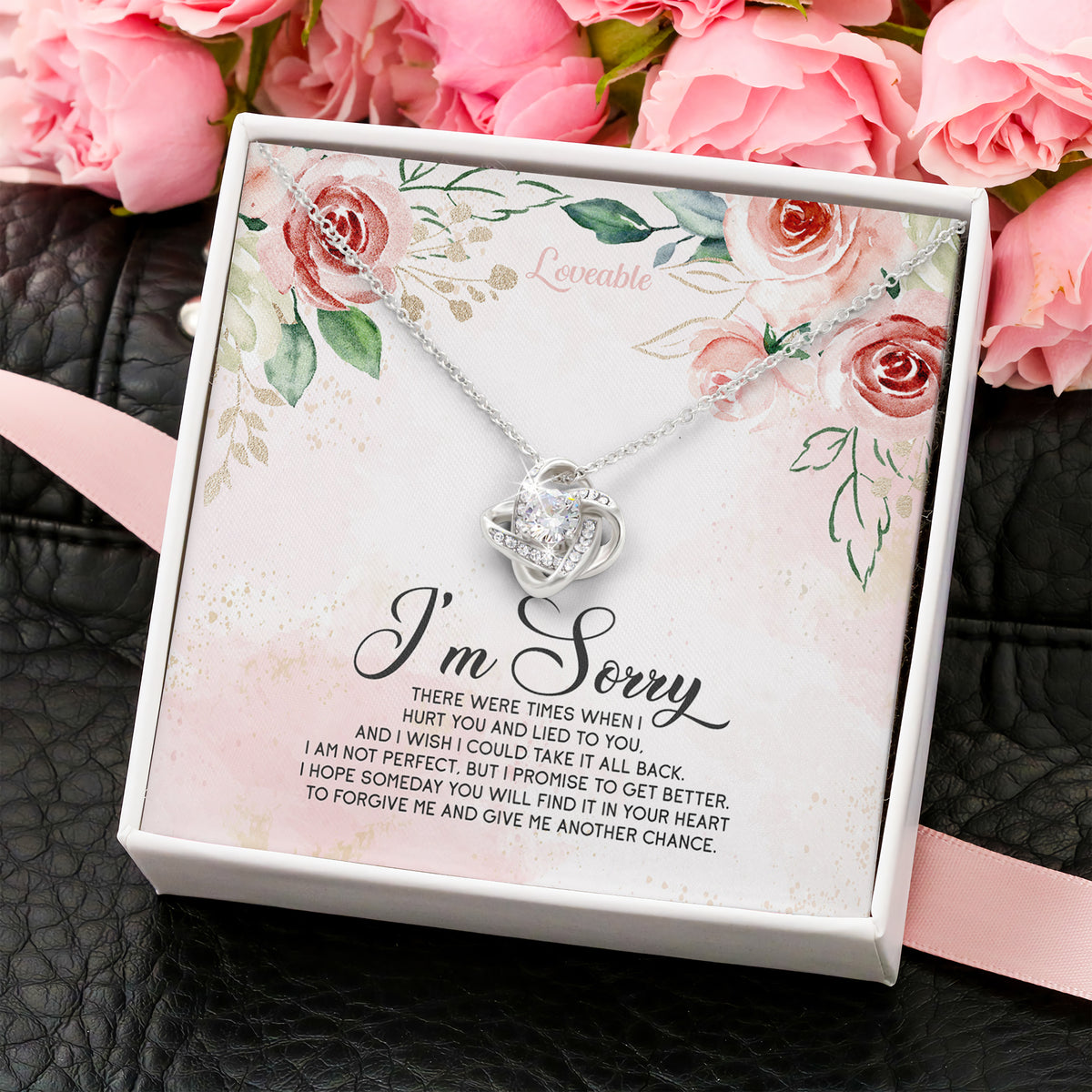 I'm Sorry, Hope You Give Me Another Chance Personalized Necklace