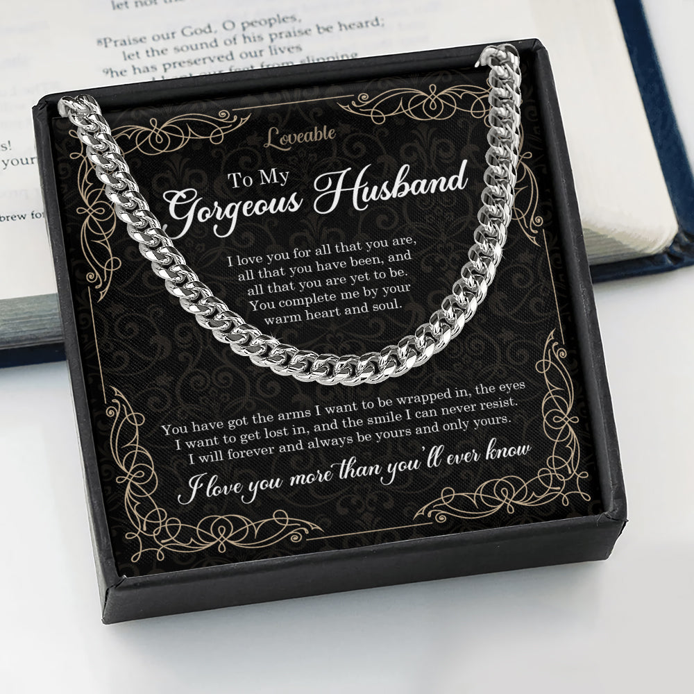 Nacelace cross white gold for husband