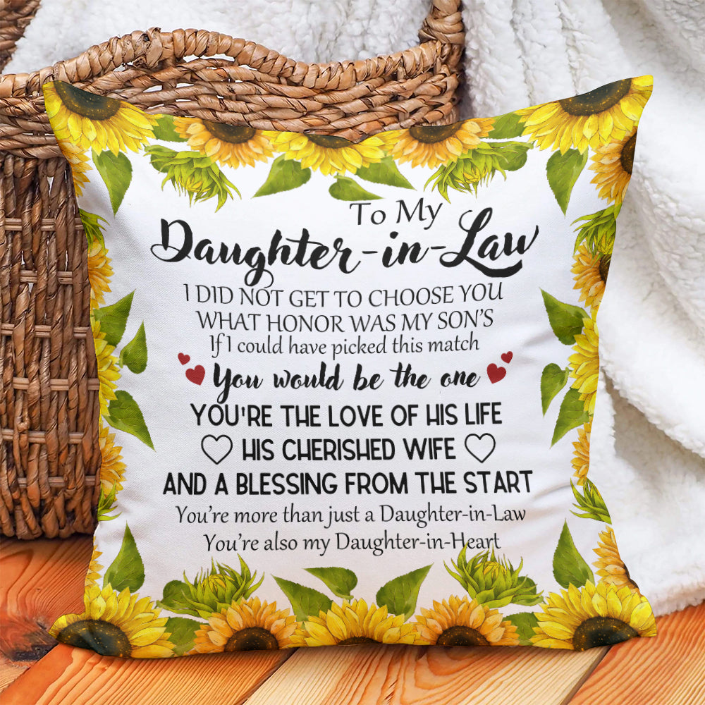 Canvas Pillow - Gifts for Son and Daughter in law