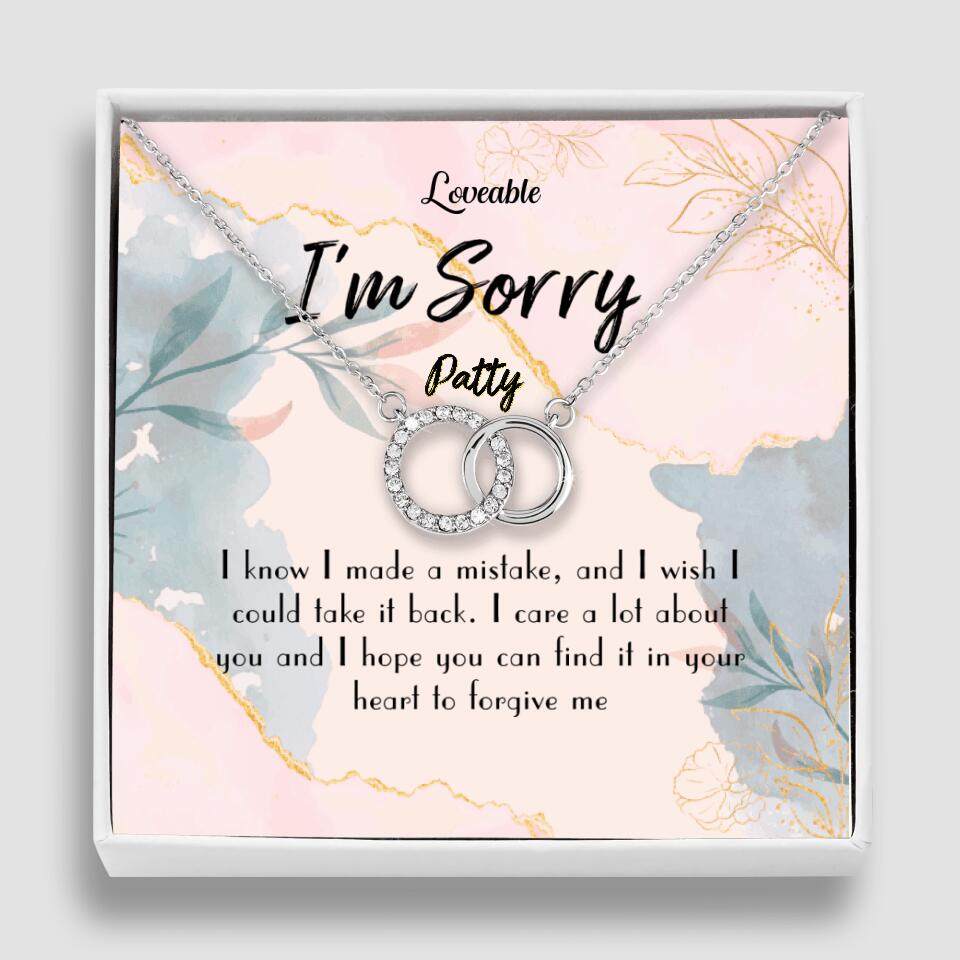 &quot;I Made a Mistake&quot; Keychain | Unique Apology Gift for Her