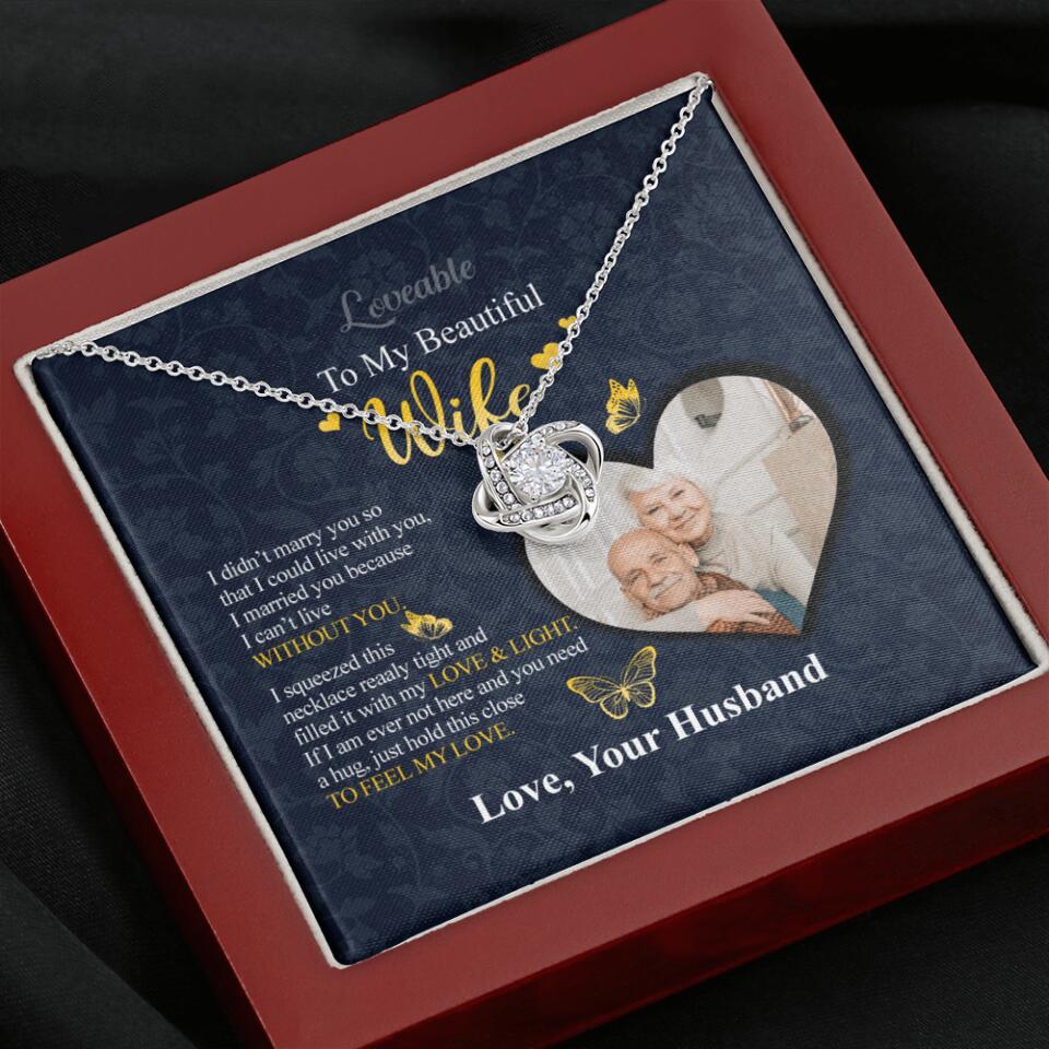 To my beautiful Wife - Sorry Gift Wife Personalized Necklace