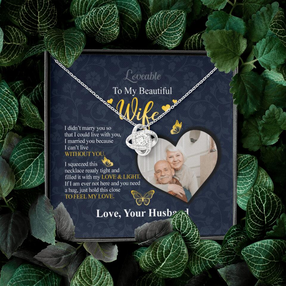 To my beautiful Wife - Sorry Gift Wife Personalized Necklace