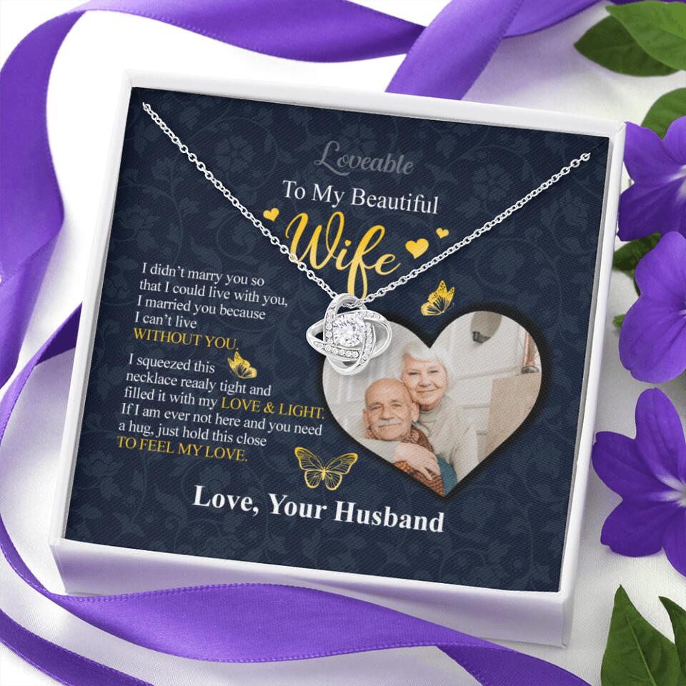 To my beautiful Wife - Sorry Gift Wife Personalized Necklace