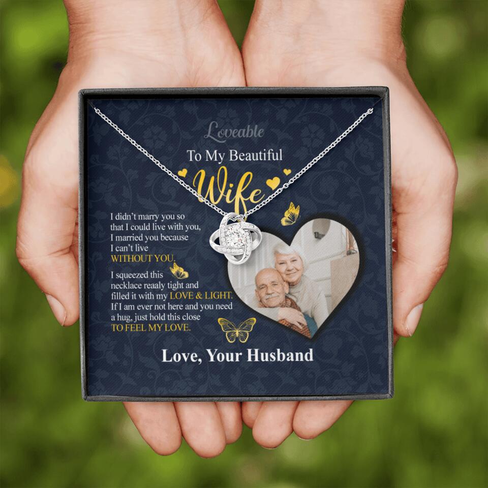 To my beautiful Wife - Sorry Gift Wife Personalized Necklace