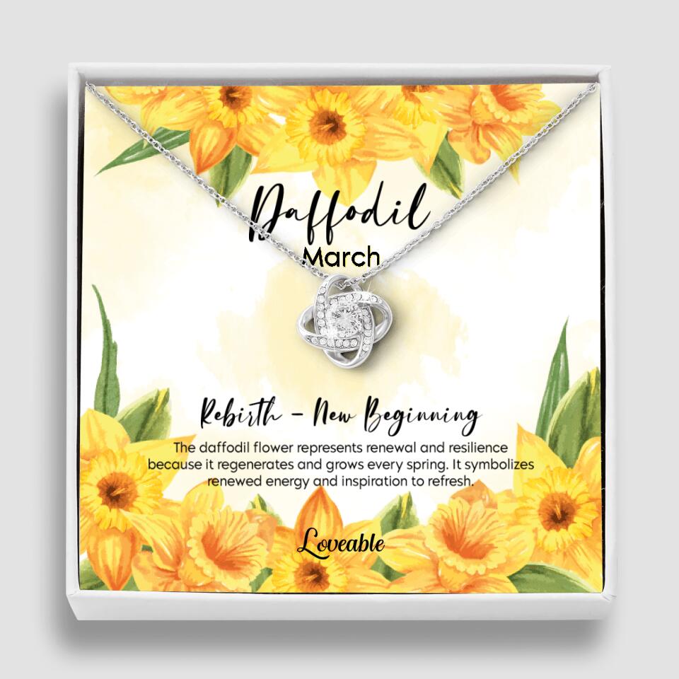 Rebirth New Beginning, Custom Name Love Know Necklace, Personalized Birthday Gift for Her