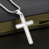 To my Husband The best husband is you, Personalized Stainless Cross Necklace 205HNTHJE135