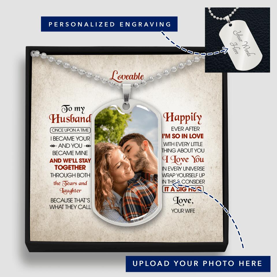 Happily Ever After I&#39;m So in love with you - Personalized Gift for Husband - Anniversary Gift 205HNTTJE132