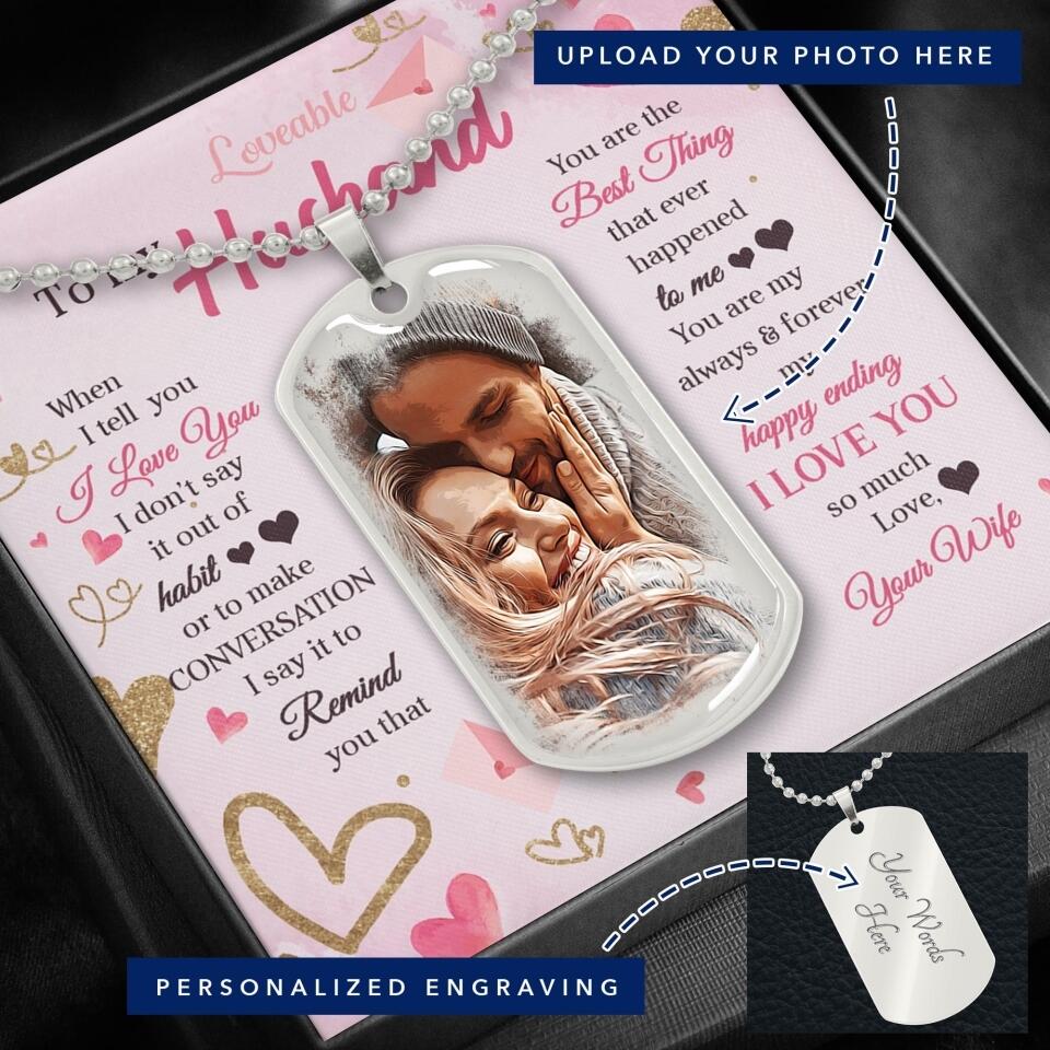 You're the best thing that ever happened to me - Personalized Necklace