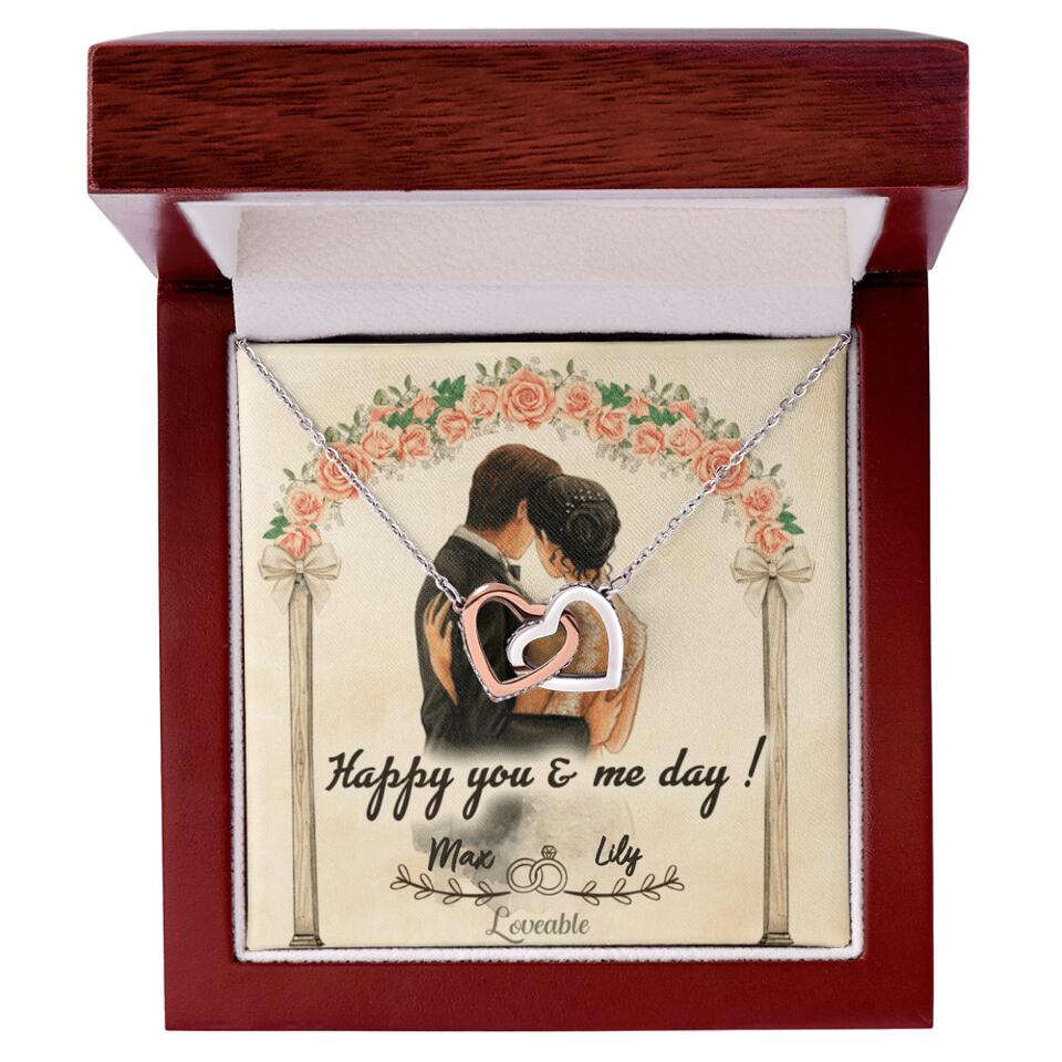Happy you and me day - Personalized iron Anniversary Gifts for her - 206HNTHJE238
