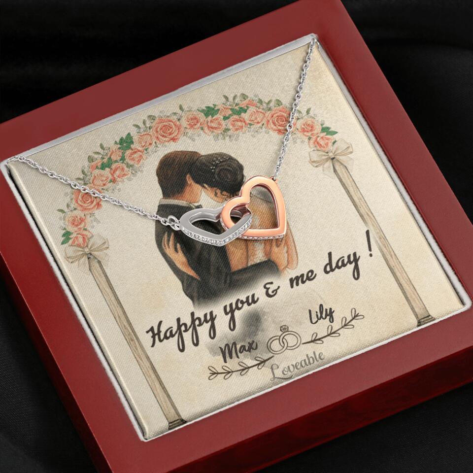 Happy you and me day - Personalized iron Anniversary Gifts for her - 206HNTHJE238