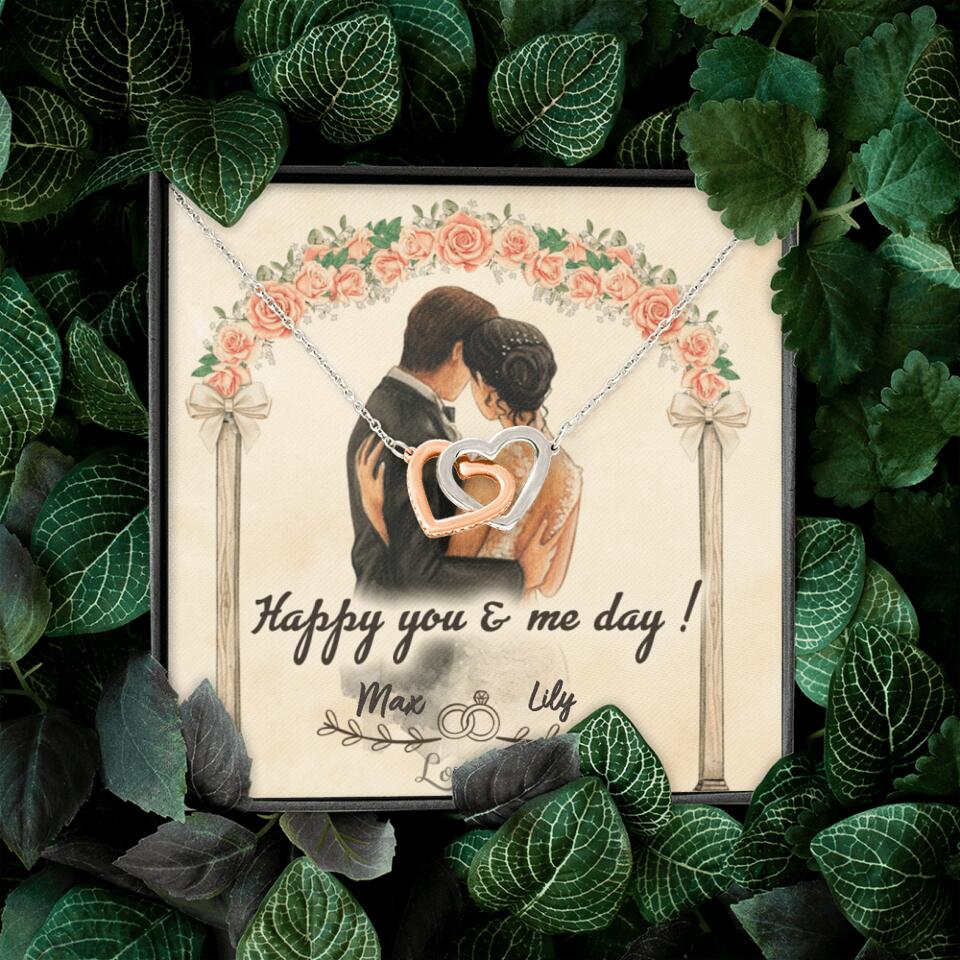 Happy you and me day - Personalized iron Anniversary Gifts for her - 206HNTHJE238