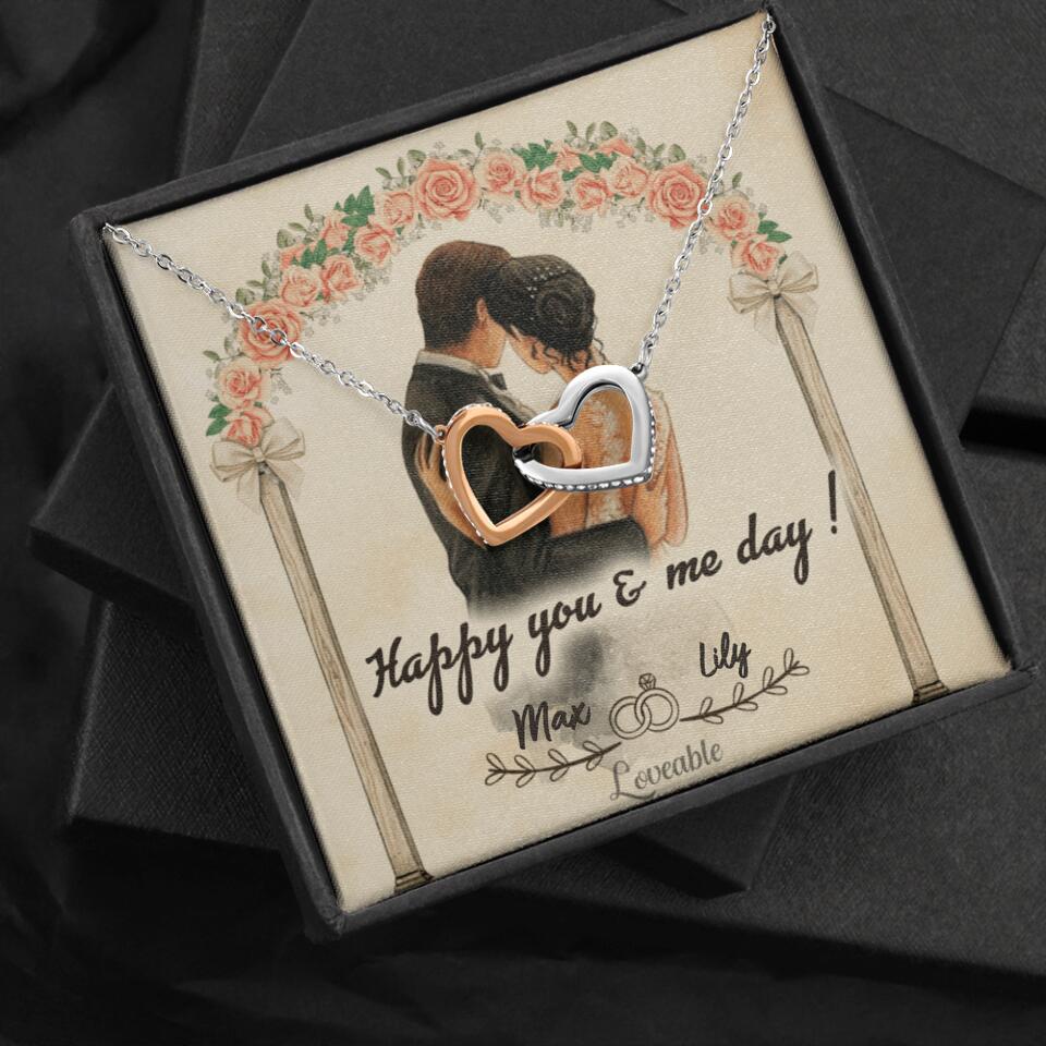 Happy you and me day - Personalized iron Anniversary Gifts for her - 206HNTHJE238