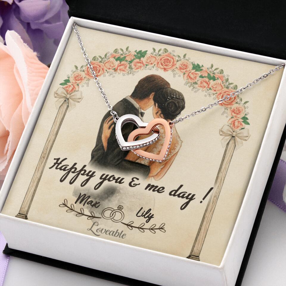 Happy you and me day - Personalized iron Anniversary Gifts for her - 206HNTHJE238
