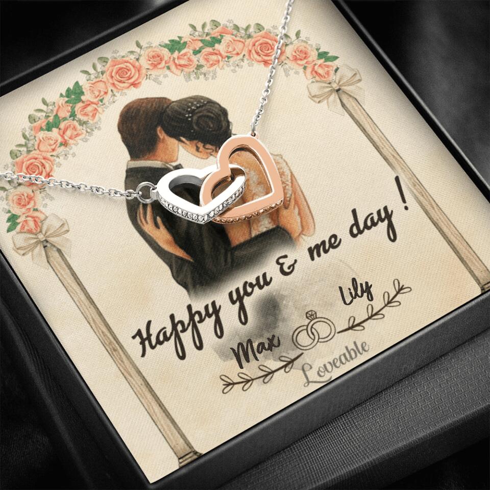 Happy you and me day - Personalized iron Anniversary Gifts for her - 206HNTHJE238