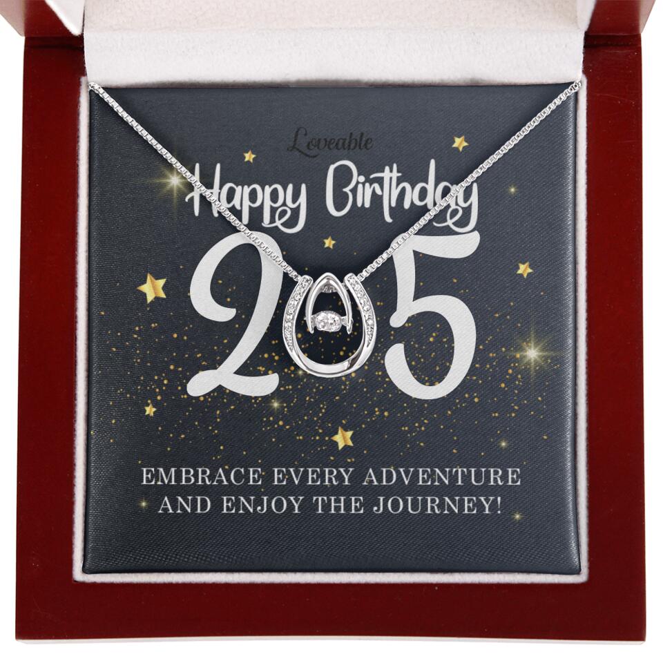 Embrace Every Adventure And Enjoy The Journey - Personalized Necklace