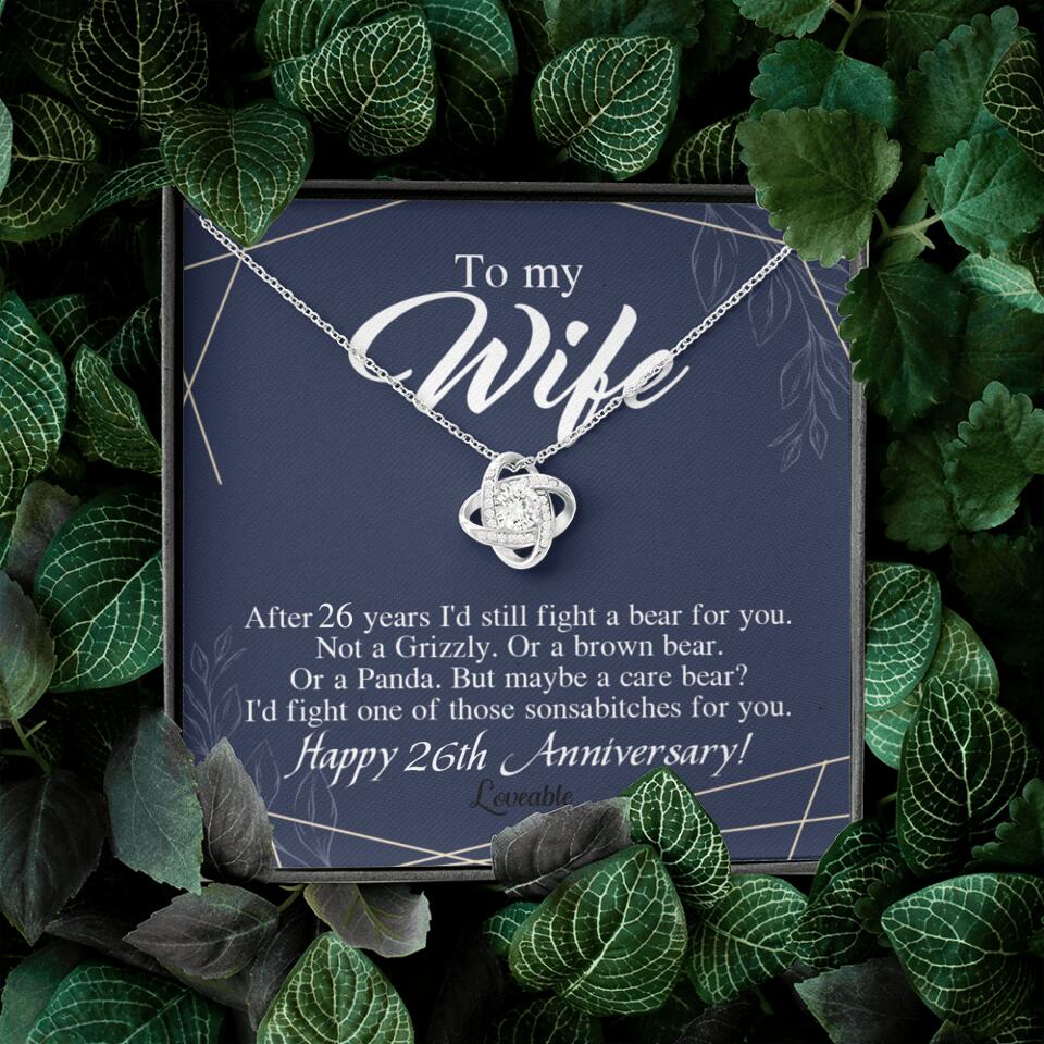 Personalized Iron Anniversary gifts for Her - Happy Anniversary 206HNTTJE239