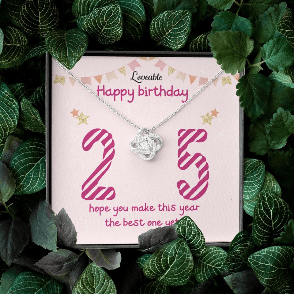 25th Birthday Gift for Her- Personalized Necklace