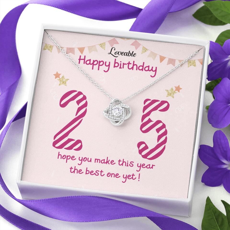25th Birthday Gift for Her- Personalized Necklace