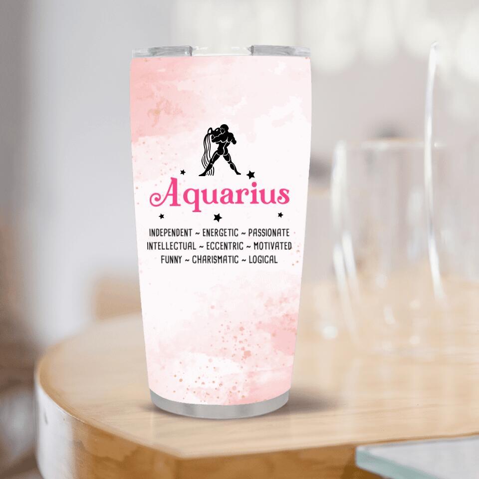 Zodiac Sign, Astrology, Constellation, Star Sign - Personalized Tumbler