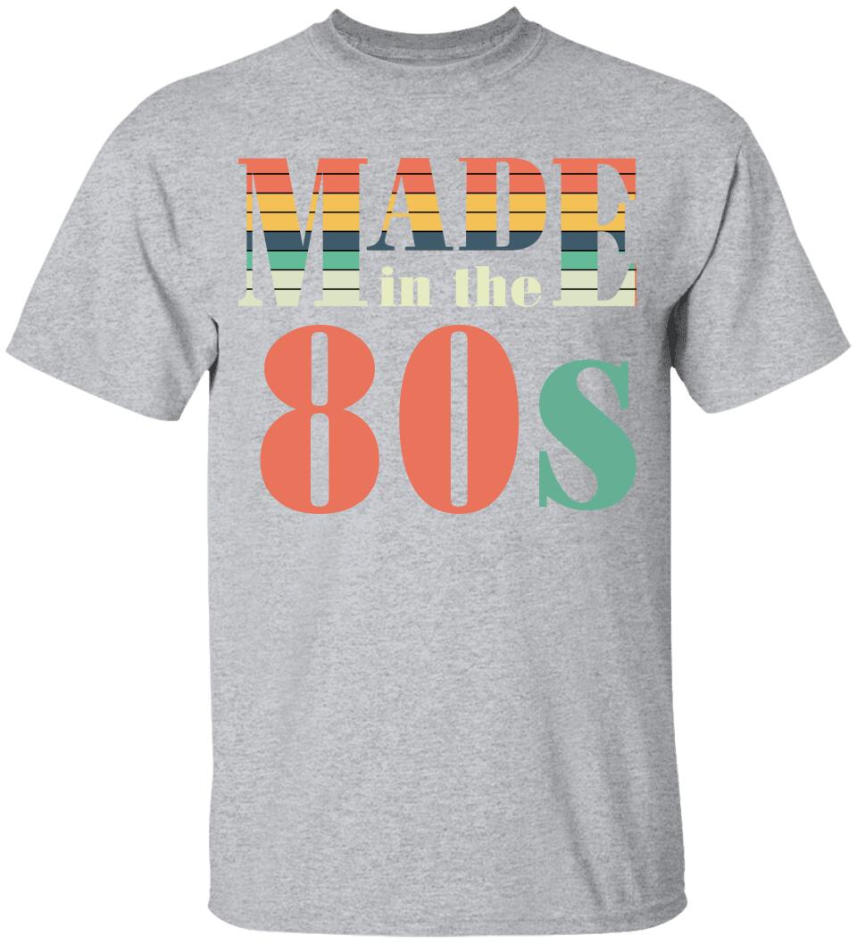 Made in the 80s Personalized Vintage Tshirt