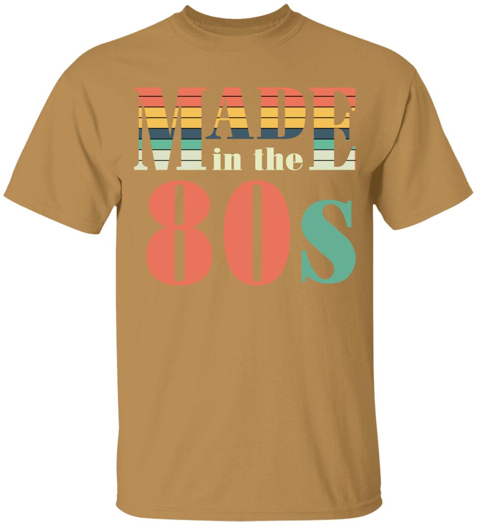 Made in the 80s Personalized Vintage Tshirt