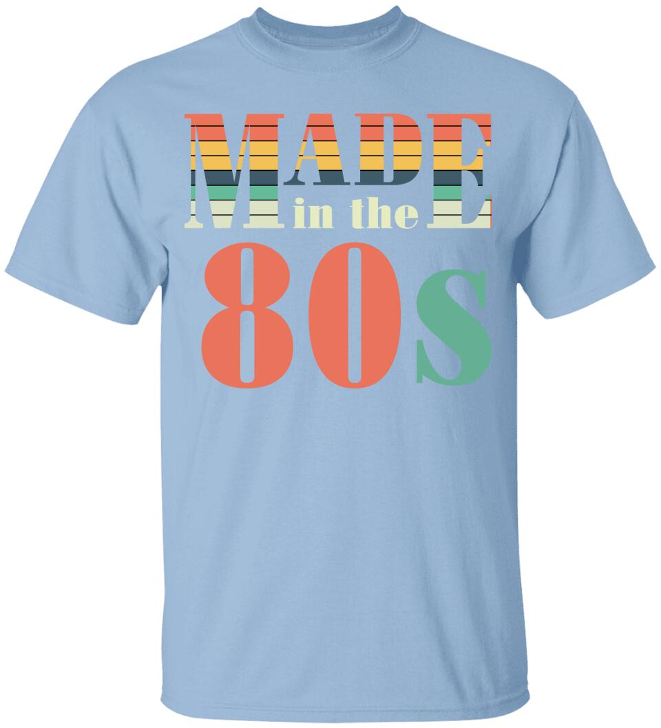 Made in the 80s Personalized Vintage Tshirt