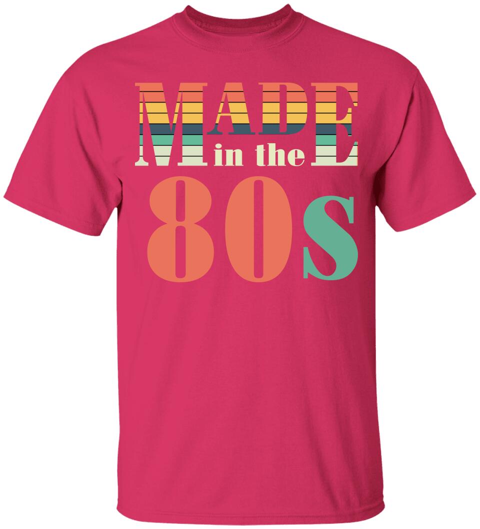 Made in the 80s Personalized Vintage Tshirt