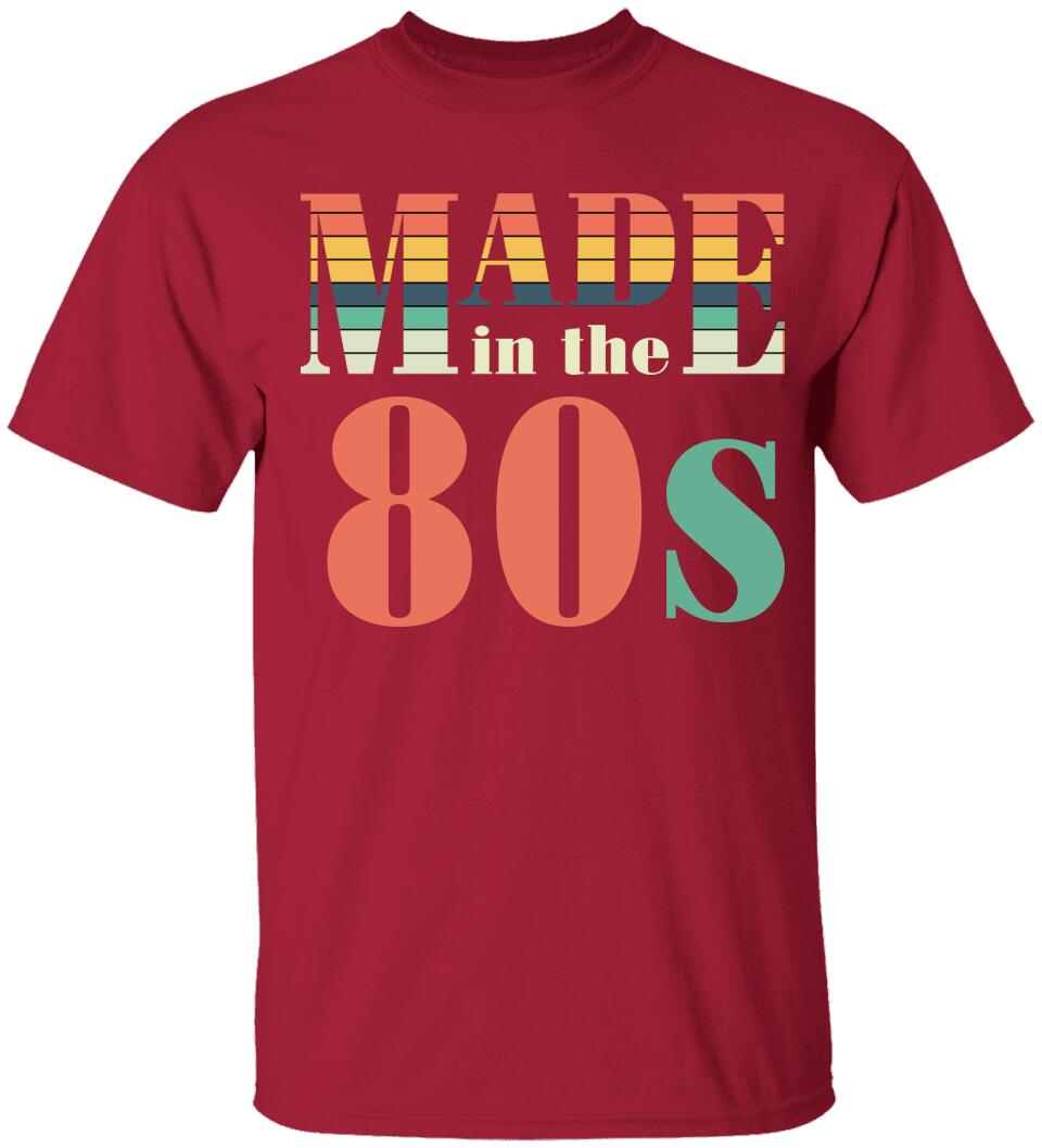 Made in the 80s Personalized Vintage Tshirt