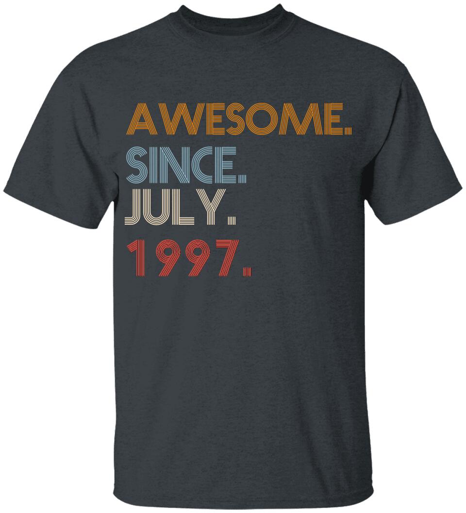 Awesome Since Personalized Vintage Tshirt Birthday Gift Ideas