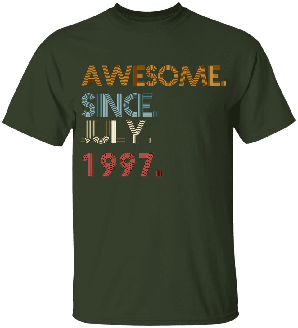 Awesome Since Personalized Vintage Tshirt Birthday Gift Ideas