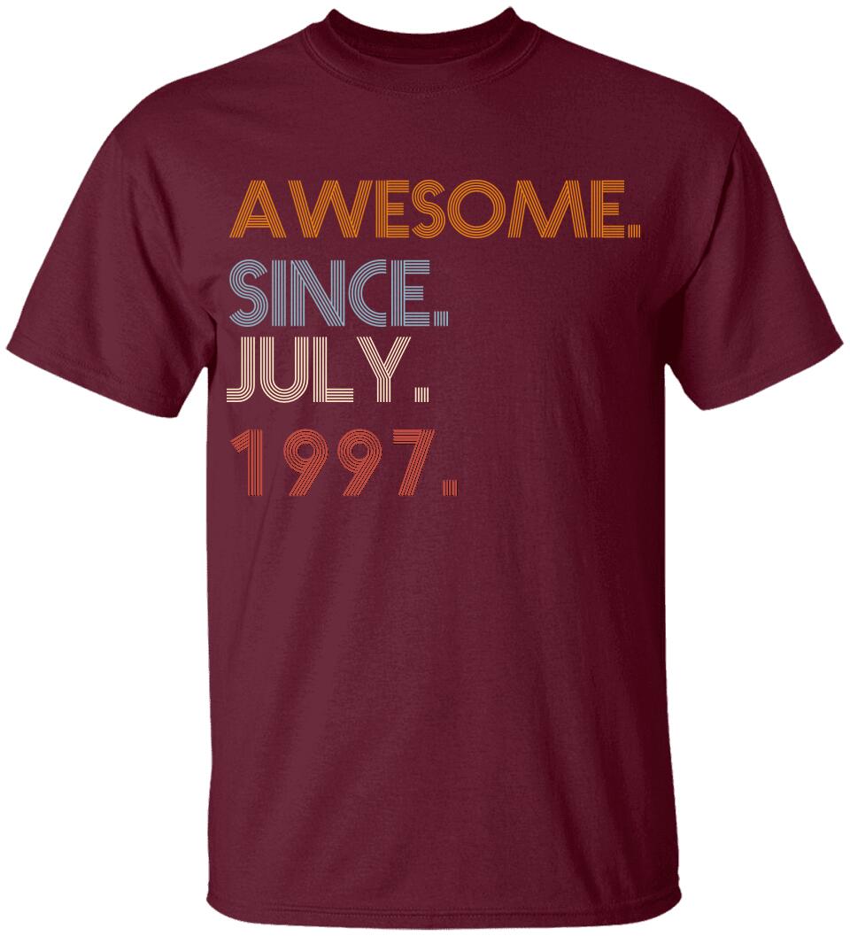 Awesome Since Personalized Vintage Tshirt Birthday Gift Ideas