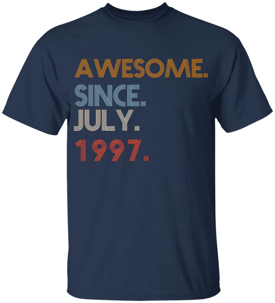 Awesome Since Personalized Vintage Tshirt Birthday Gift Ideas