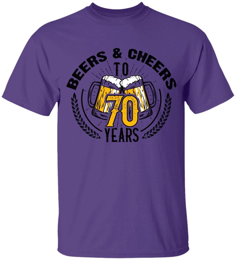 Beer and Cheer to 70 Years T-Shirt