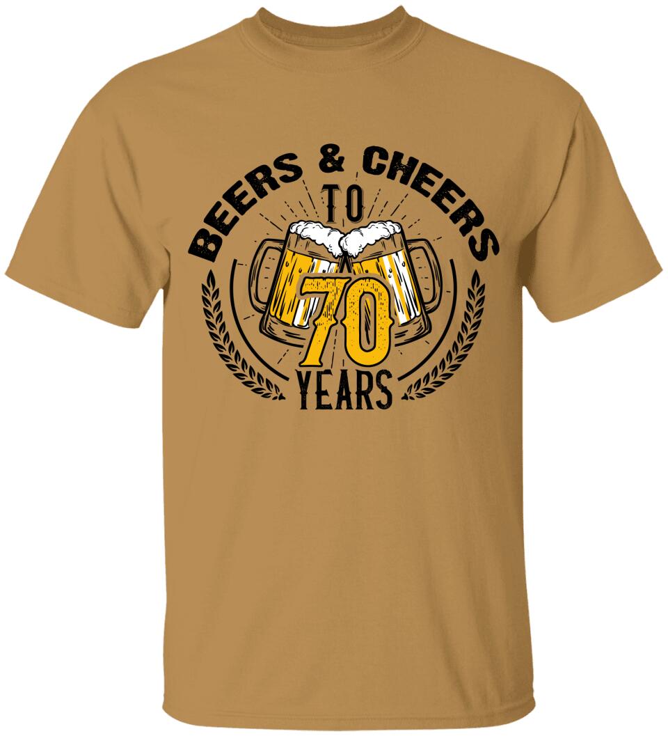 Beer and Cheer to 70 Years T-Shirt