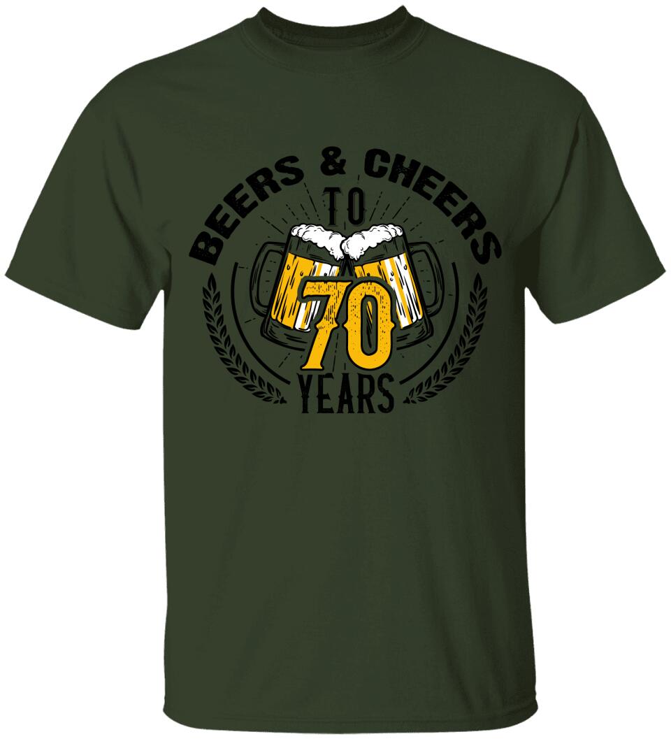 Beer and Cheer to 70 Years T-Shirt