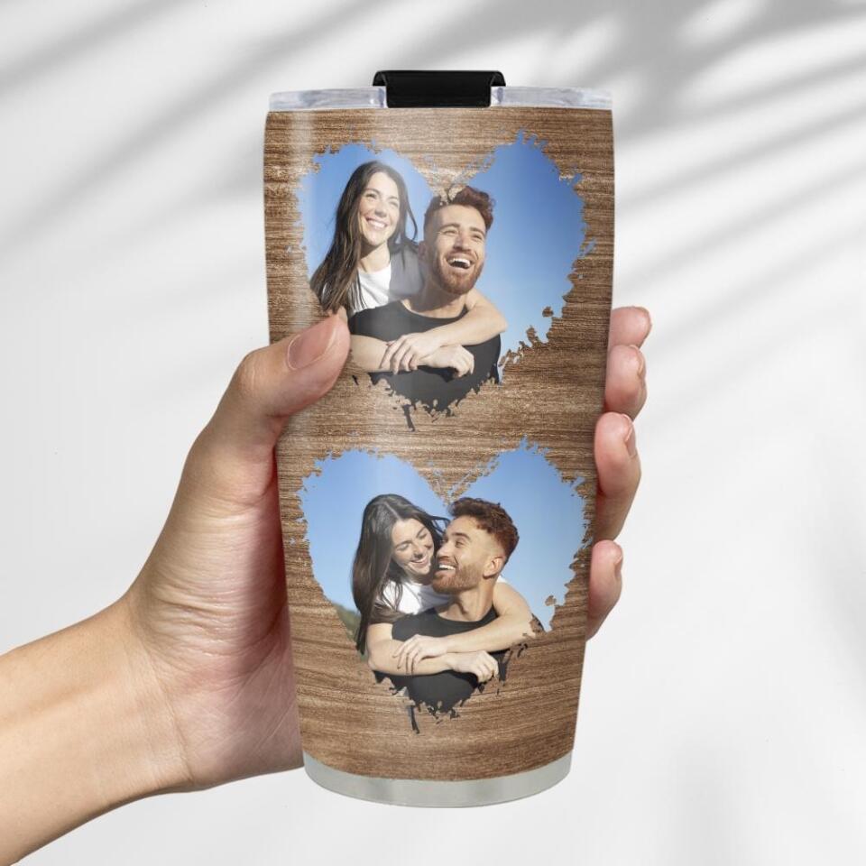 Couples Anniversary Picture Personalized Tumbler