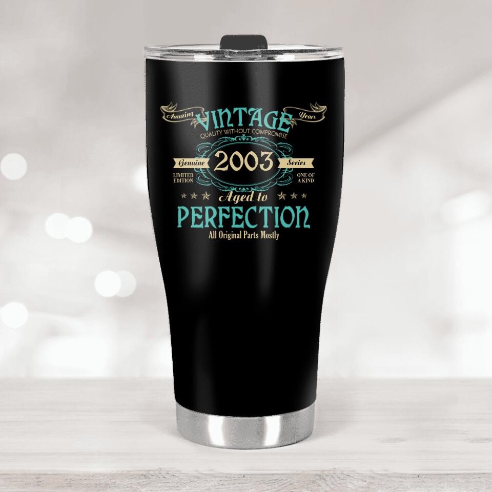 Vintage Since - Aged to Perfection - Personalized Birthday Gift for Him - 207HNTTTU363