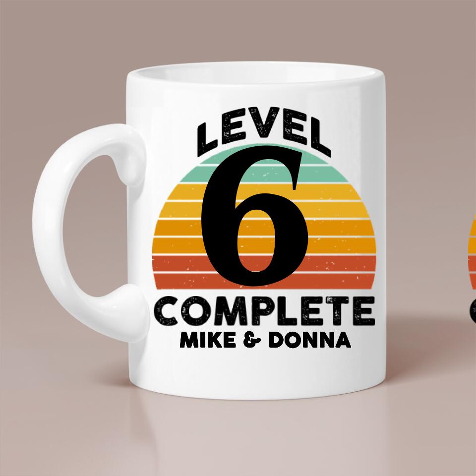 6 Month Anniversary Personalized White Mug