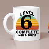 6 Month Anniversary Gift for Him - Best Personalized Gifts White Mug for Couple - 207HNTHMU487
