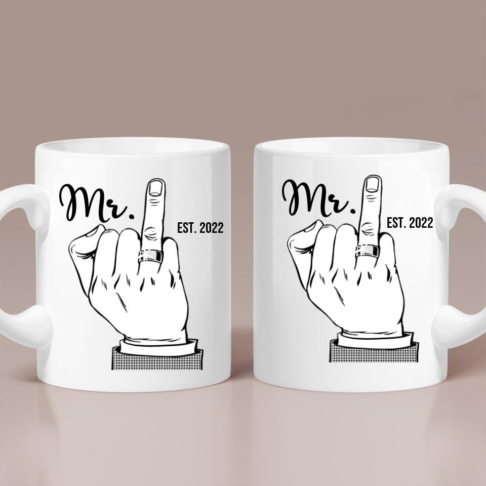 40th Wedding Anniversary Gift for Husband - Couple Mug - Personalized Mug for Husband and Wife - 207HNTHMU481