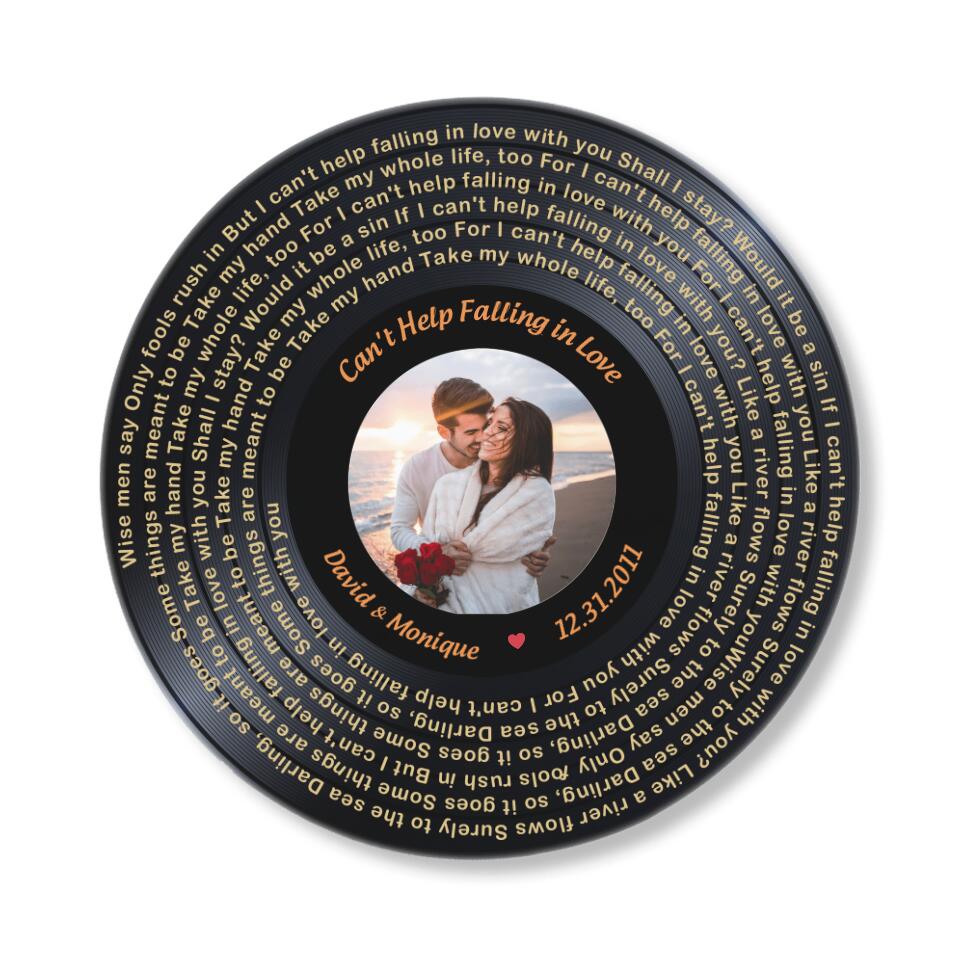 Keeping Memory in Lyric Song - Best Idea Wooden Anniversary/ Birthday Gift for Her/ Him - 208IHNTHRW507