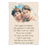 We huged this blanket - Morning, Noon and Night - Best Personalized Gift for Daughter, Gifts for Girl - 208IHNBNBL552