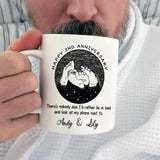 There's Nobody Else I'd Like To Lie Next To - Personalized White Mug - Best Funny Anniversary Gifts For Couple - 208IHPTHMU061