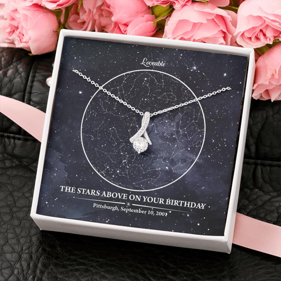 The Star Above On Your Birthday Personalized Necklace