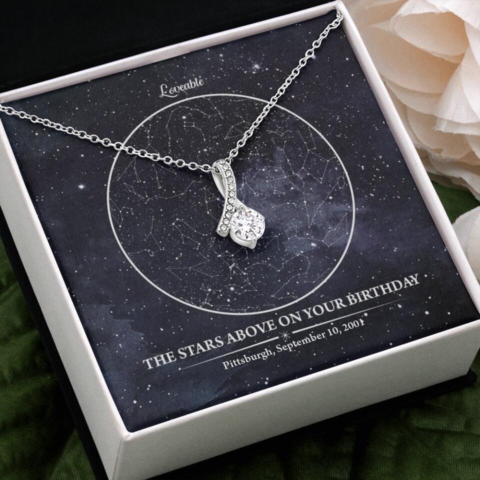 The Star Above On Your Birthday Personalized Necklace