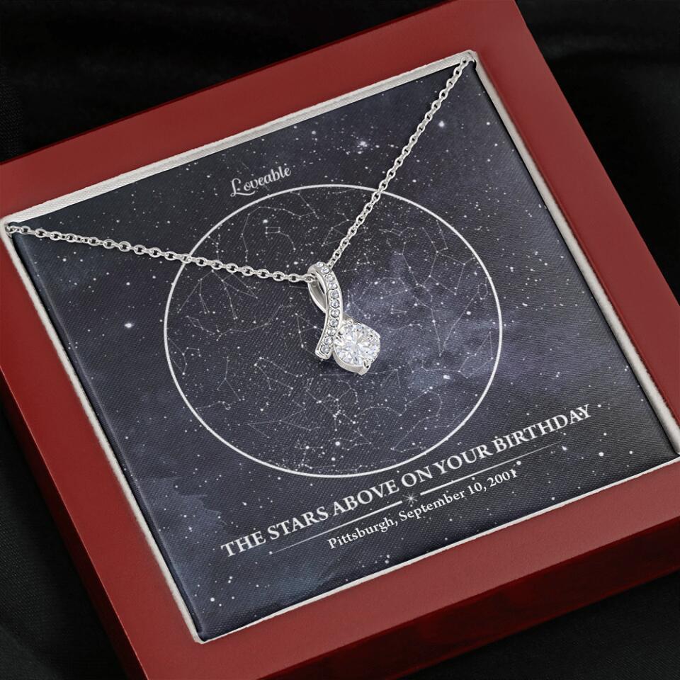 The Star Above On Your Birthday Personalized Necklace