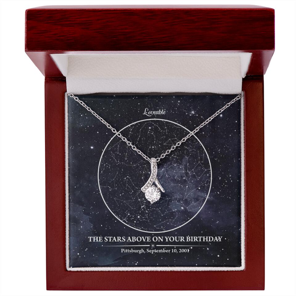 The Star Above On Your Birthday Personalized Necklace
