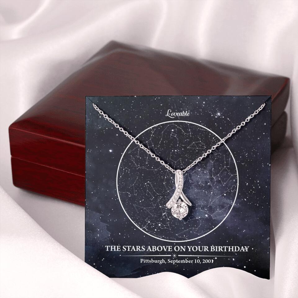 The Star Above On Your Birthday Personalized Necklace