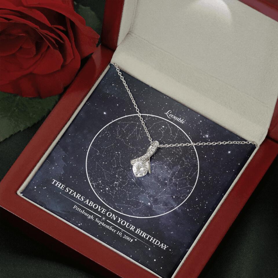 The Star Above On Your Birthday Personalized Necklace